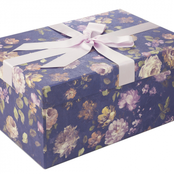 Die Brautkleidbox Blue Flora ist ein MustHave zur Aufbewahrung Ihres Brautkleides.